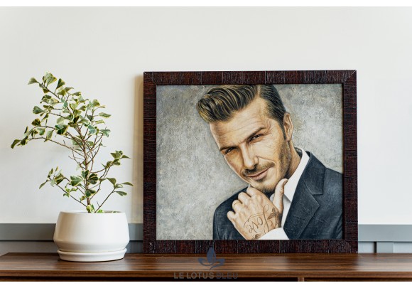 Tranh sơn dầu chân dung David Beckham